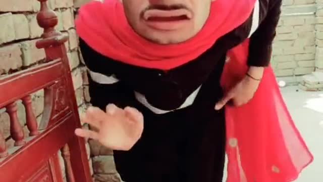 Funny crazy face