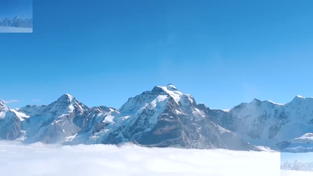 Plateau snow mountain