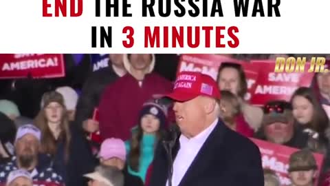 TRUMP PERFECTLY EXPLAINS HOW TO END THE RUSSIA WAR IN 3 MINS.