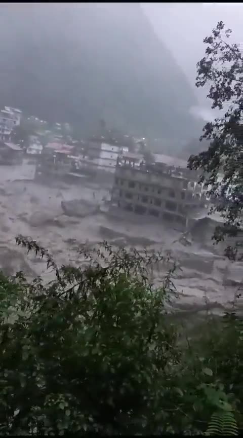 Devastating flood in Sikkim, India