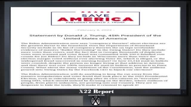 X22 GEO-POL FEBRUARY 9, 22- Trump Just Sent A Message, We Got What We Needed, Thanks For Playing