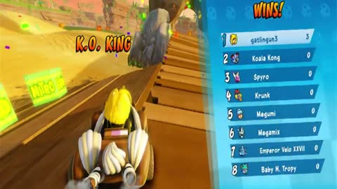 Crash Team Racing Nitro Fueled - Skull Rock Last Kart Driving Gameplay