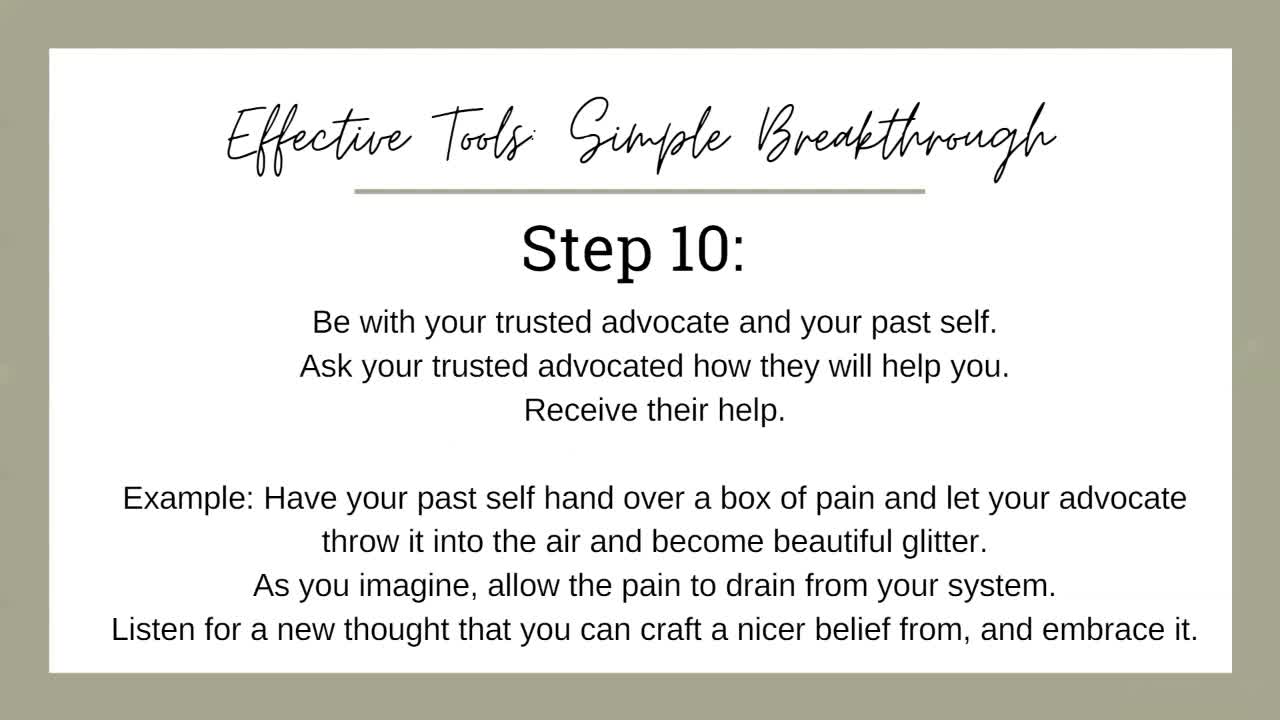 Effective Tools: Simple Breakthrough