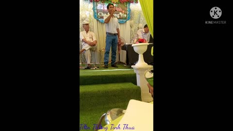 Singing in the wedding party