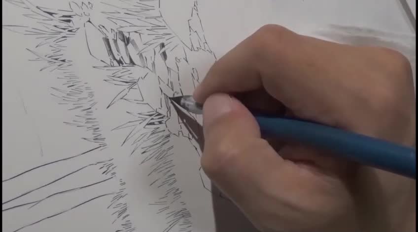 Decorate cartoons on white paper