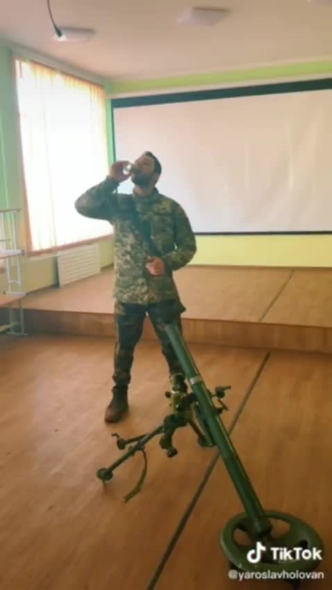 Another Ukrainian school was converted into a barracks.