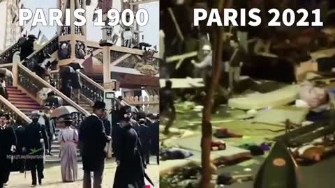 Paris 1900 and 2021