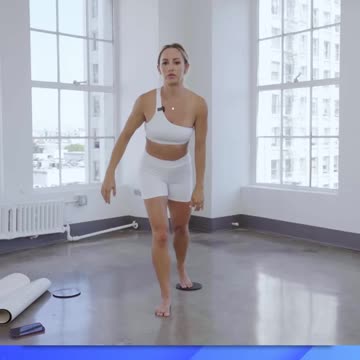 Crescent Lunge and Curtsy on the Sliding Pads