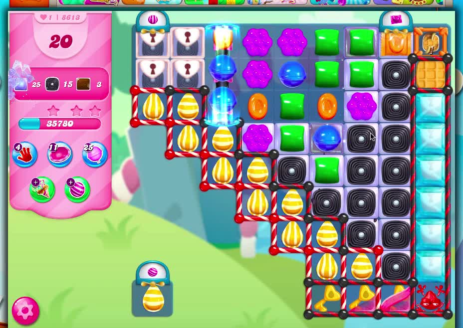 Candy Crush Level 8613 (No Boosters) 1/21/21 version