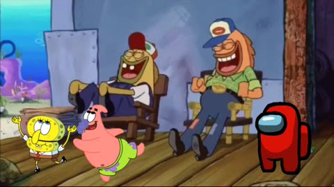 SpongeBob And Patrick Are Pretending To Be Imposters While Two Kids Make Fun Of QAnon Psyop 😂