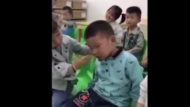 Baby funny video sleeping care
