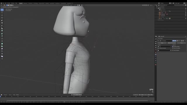 Let's model and render a 3D girl character with Blender! Step two.