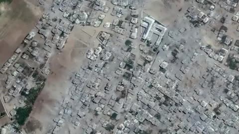 How satellites display images of Gaza before and after Israel attacked!