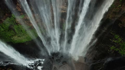 Wonderful waterfall water river nature