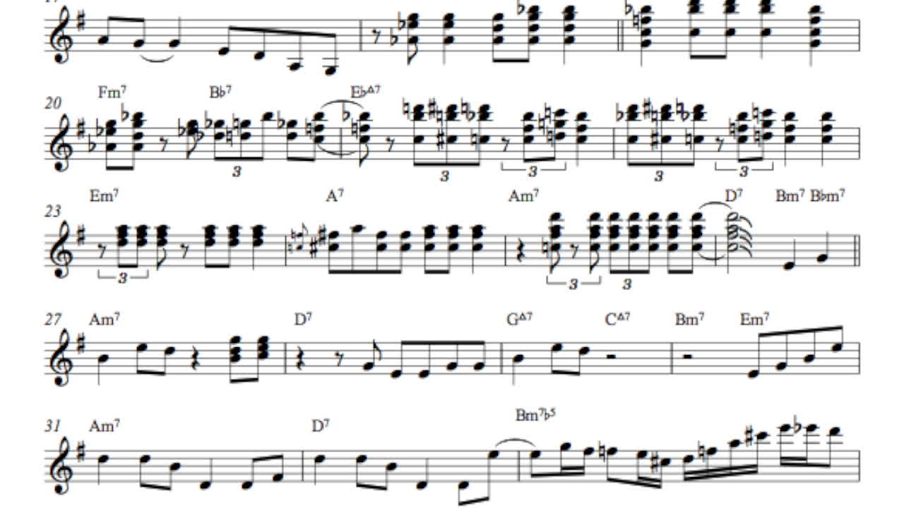 C'est Si Bon (Bireli Lagrene Transcription)