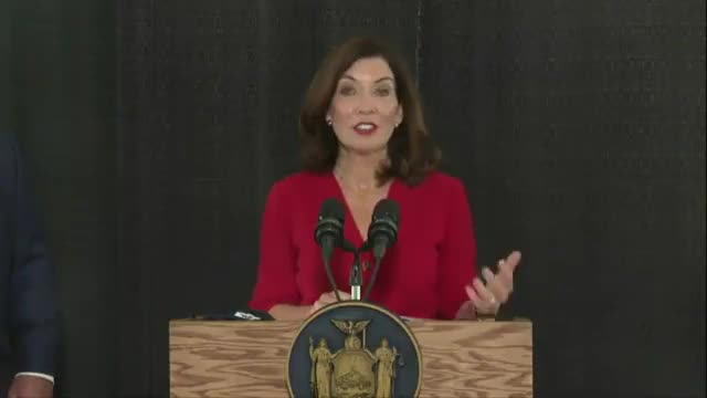 Kathy Hochul Touts Major New York Projects Before Joining Biden For Infrastructure Bill Signing
