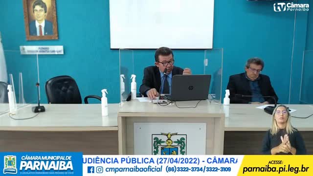 Audiência pública em Parnaíba-PI - Dr Paulo César