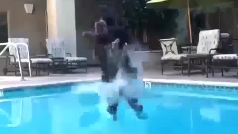 man burns