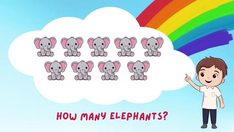 Fun Counting Adventure with Cute Animals & Objects! 🐘🍎🌼 | Learn Numbers for Kids! 📚