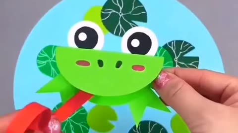 DIY Paper Cut Origami: Frogs