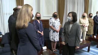 Taiwan's President Meets U.S. Delegation, Led By Senator Markey