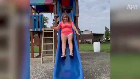 Feet to the SKY?! Say BYE-BYE! 🤣 | Top Funny Slips & Fails | AFV 2022
