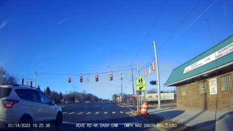 Drive From Post Office, Goddard Rd, Taylor; To McDonald's, Telegraph/Hass, Dbn Hgts, MI, 1/14/23