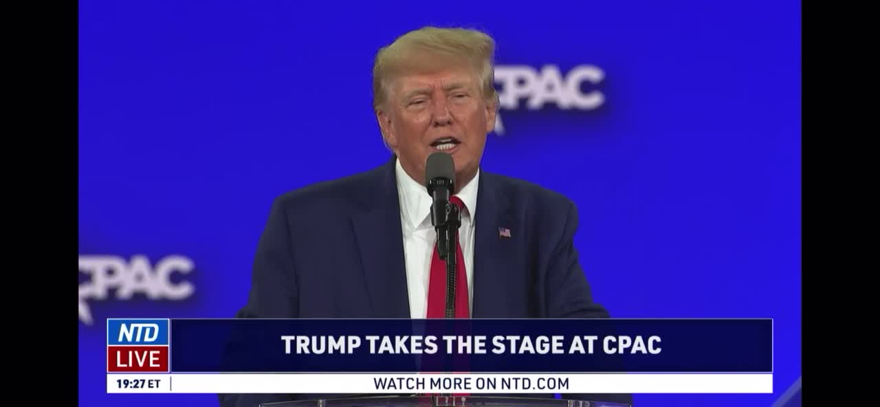 President Trump takes stage at CPAC in TX - Aug 6, 2022