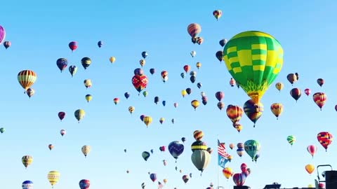 Hot Air Balloons All Across the Horizon
