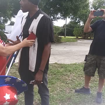 Black Man Assaults Trump supporters - 2nd POV