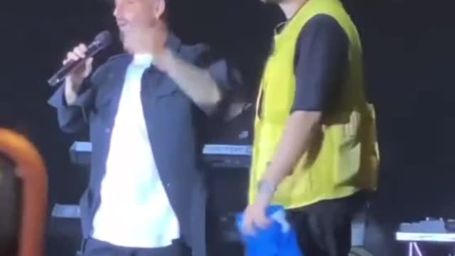 Insigne saluta Napoli al concerto di Rocco Hunt