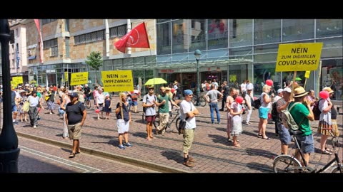 Demonstration der Corona-Maßnahmen-Gegner am 18.06.2022 in Freiburg, https://t.me/damals_wie_heute_fuer_immer