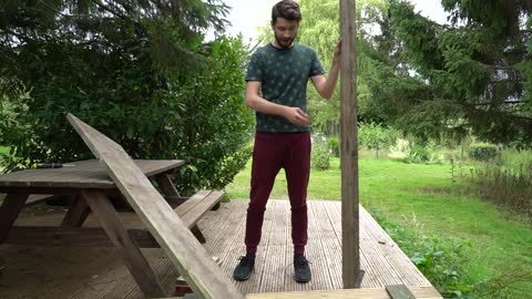 HOW TO MAKE A GARDEN BAR out of scrap wood