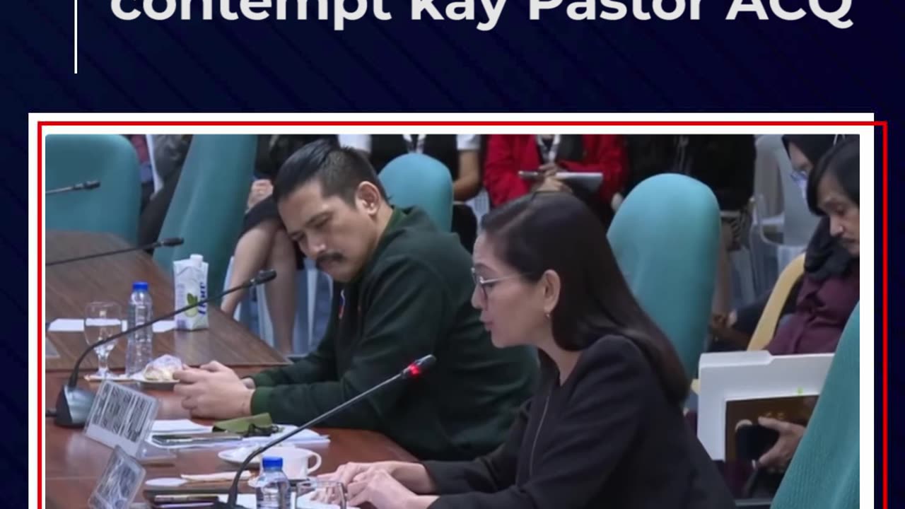 Sen. Padilla, kinontra si Sen. Hontiveros sa pag-contempt kay Pastor ACQ