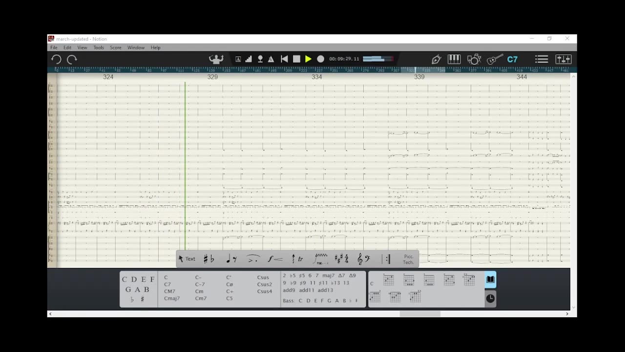 Original Composition - Allegro in Cm: Marching Fields