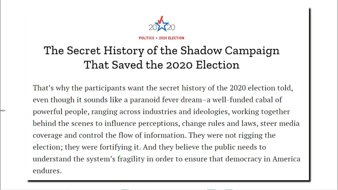 How The 2020 Election Was Hacked