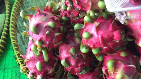 Fresh tropical fruits in Asia, Vietnam.