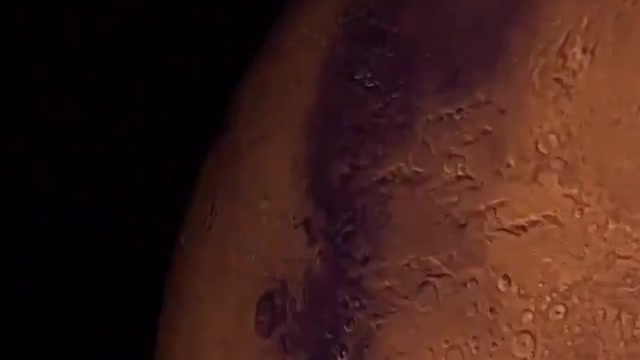 The moon trought a telescope
