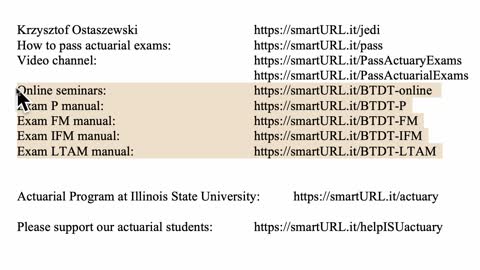 Exam LTAM exercise for October 1, 2021