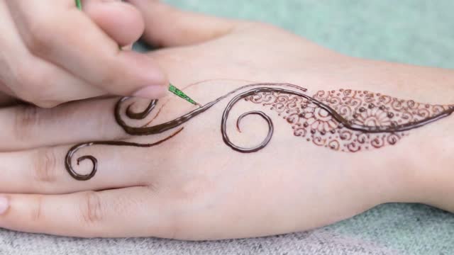 Mehendi Designs on women hand