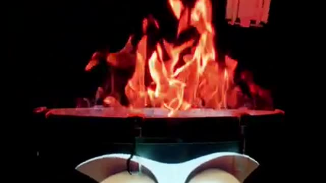 -- emoji singing on flaming drum.. __lol _shots