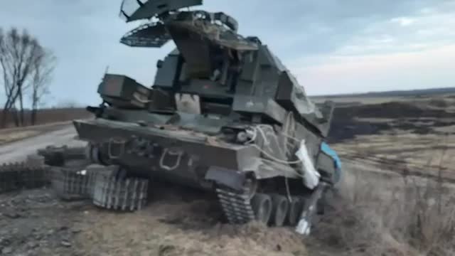 At the cemetery of military equipment of the Russian army...