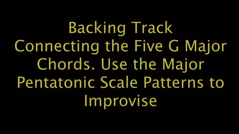 Connecting Five G Major Chords Backing Track