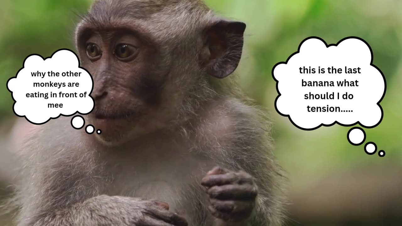 Cute monkey eating a banana like humans || like || share || comment || follow || pawskit