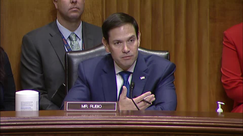 Senator Rubio Delivers Opening Remarks at a Senate Foreign Relations Committee Nominations Hearing