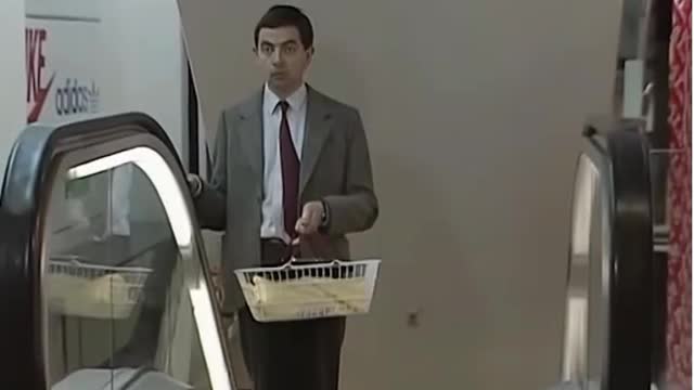 mi primera vez en una escalera electrica