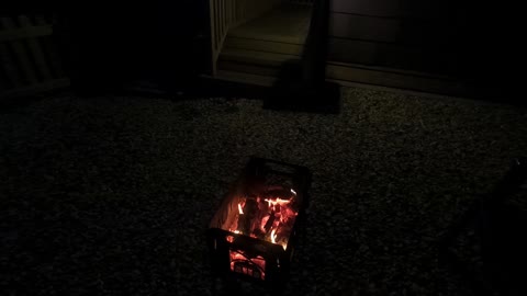 Ambient light from a campfire