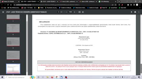 Considerações LTCAT marcio