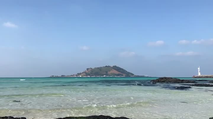 Jeju Island Beach in a leisurely afternoon