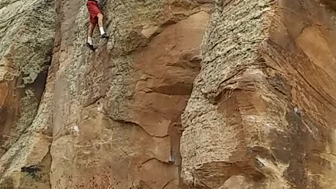 Bolt Wall and down climb